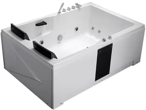 Гидромассажная ванна Gemy G9061 B R (1810x1210x700) хромотерапия, смеситель, подголовник