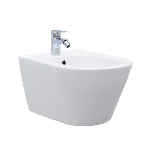 Биде подвесное Aquanet B2 335х530х270, отверстие под смеситель, перелив, белый 316463