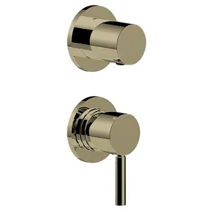 Смеситель для ванны/душа Fantini 50P6G481B встраив., на 2 потреб., Matt British Gold PVD