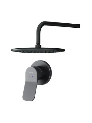 Душевая система AM.PM X-Joy FB85A2R000 смеситель для душа, верхний душ 220мм, черный FB85A2R002