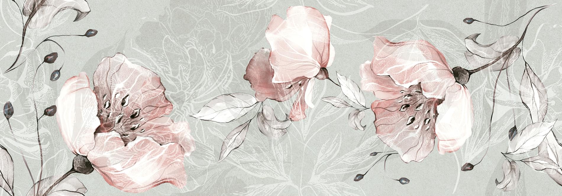 декор Sense Floral 35x100