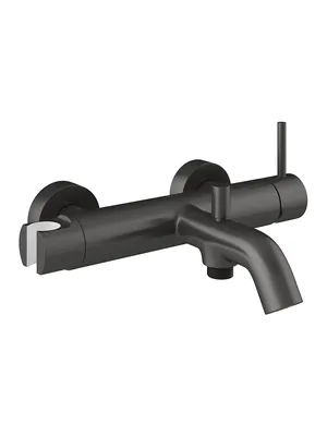 Смеситель для ванны/душа Aqueduto CAN0645 настенный, однозахватный, излив 203мм, оруж. сталь