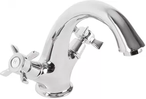 Смеситель CEZARES -LS1-01 для умывальника, двухзахватный, с донным клапаном, хром