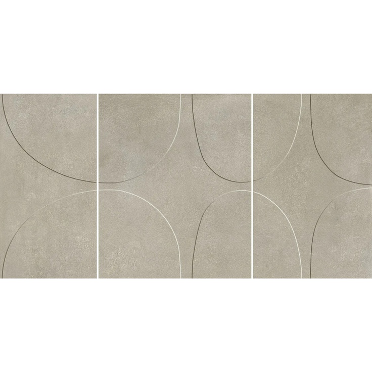 Impronta italgraniti I Cementi FL03DLT Lito Flax 3d 60x120 матовая