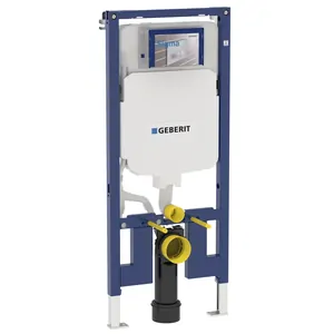 GEBERIT Duofix Инсталляция для подвесного унитаза, двойной смыв, фронт. упр. 111.796.00.1