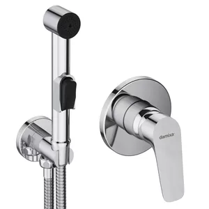 Смеситель Damixa /Jupiter монтируемый в стену с гиг.душем, хром 777510000/777510001