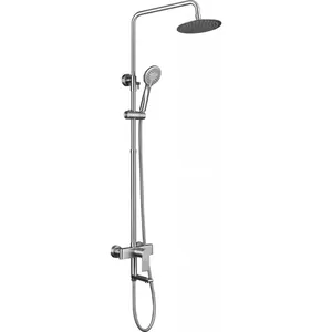 Душевая система BelBagno NOV-VSCM-IN однозахватный смеситель, верхний и ручнй душ, сатин