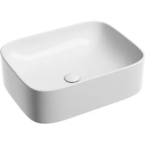 Раковина накладная Ceramicanova 505х380х150 без отв. под смеситель, белый CN6052