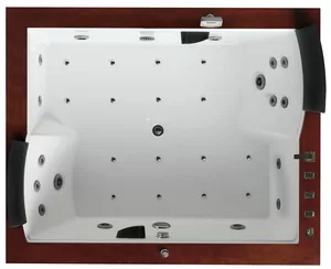 Акриловая ванна Gemy (1860х1510) гидромассажная, с хромотерапией, правая G9052-II K R