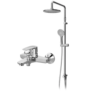 Душевая система AM.PM F40890A14 смеситель для ванны/душа, верхний душ 220мм, ручной душ 110мм