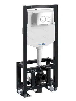 Инсталляция для унитаза WasserKRAFT с клавишей смыва, цвет: хром 61TLT.010.ME.CH02