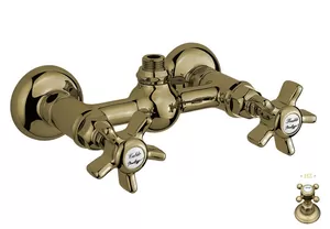Смеситель Nicolazzi для душа настенный двухзахватный, бронза 1425BZ18