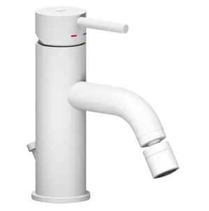 Смеситель NOBILI для биде, однозахватный, донный клапан, белый матовый LV00119/1WM