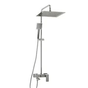 Душевая система WasserKRAFT .118.141.010.CH смеситель для ванны, верхний/ручной душ, хром