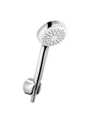Душевой гарнитур KLUDI 1S лейка 1 режим, шланг 1250мм, держатель, хром 6801005-00