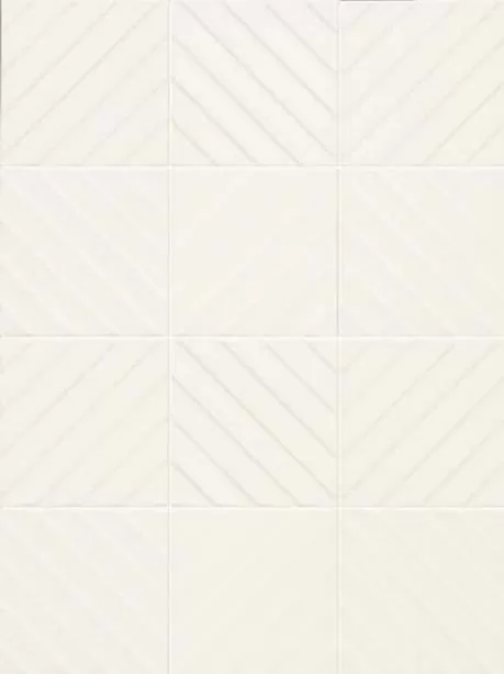 4D Diagonal White 20X20 матовая