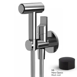 Смеситель встраиваемый FIMA Carlo Frattini с гигиеническим душем, черн. мат. F2320/4NS