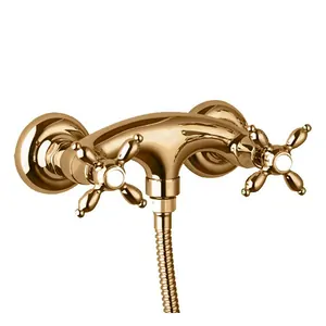 Смеситель CEZARES -DS-02 для душа, настенный, двухзахватный, бронза