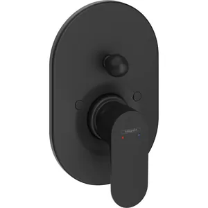 Смеситель для ванны/душа Hansgrohe S 72449670 встраиваемый, однозахватный, матовый черный