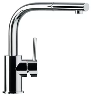 Смеситель для мойки SCHOCK с выдвижным изливом 218мм, цвет хром 710097