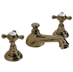 Смеситель для раковины Devon&Devon UTAU900BR на три отверстия, донный клапан, цвет: бронза