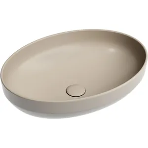 Раковина накладная Ceramicanova 502х363х145 без отв. под смеситель, капучино мат. CN6056MC