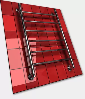 ДВИН J Полотенцесушитель ВШ:600х600 лесенка, наружная резьба 1", 310Вт