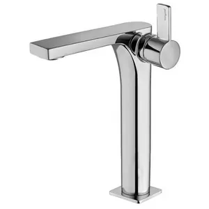 Смеситель для раковины Paffoni RO081CR однозахватный, излив 261мм, без донного клапана, хром