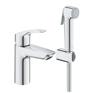 Смеситель Grohe 23124003 для раковины, гиг.душ, держатель, шланг, хром