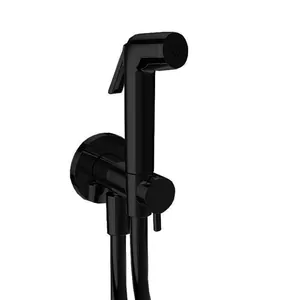 Смеситель встраиваемый Almar Atthis однозахватный, с гиг.душем, цвет: черный матовый E136009.MB