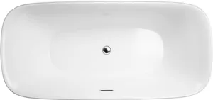 Ванна акриловая BelBagno BB202-1600-800 (1600х800х600) свободностоящая, белая, с обвязкой