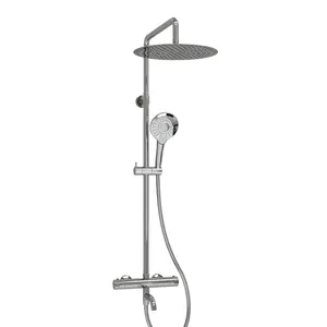 Душевая система WasserKRAFT A188.116.101.087.CH термостат для ванны, верхний и ручной душ, хром