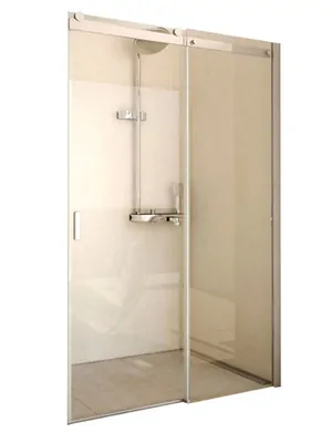 Дверь душевая в нишу RIHO GE0070500 (1600х2100) раздвижная, хром/стекло прозрачное 8мм