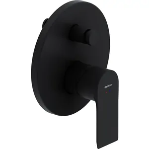 Смеситель Damixa для ванны/душа, однозахватный, встраиваемый в стену, черный 477100300