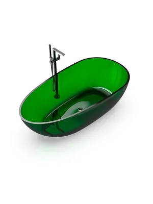 Ванна отдельностоящая Knief EGG Shape (1690х850х540) из полимерного материала, цвет: 03 Turquoise Green, 0700-010-03