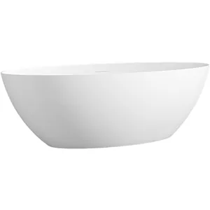 Ванна акриловая Abber (1800x850) отдельностоящая, слив-перелив, белая AAB9374-1.8