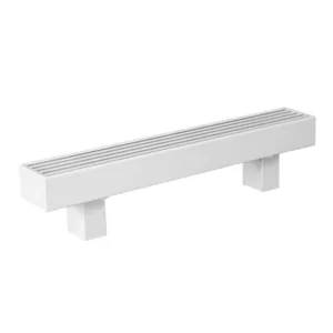 Конвектор напольный КЗТО (130х80х1000) 693Вт, один теплообменник, белый