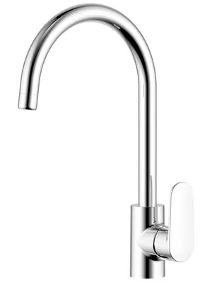 Смеситель для кухни Aquatek AQ1882CR однозахватный, поворотный излив 230мм, цвет: хром