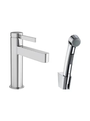 Смеситель Hansgrohe 76210000 для раковины, с гигиеническим душем, хром