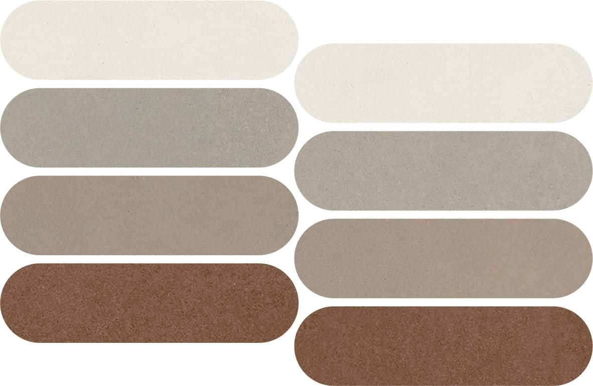 мозаика Nuances Mosaico Ovale Mix Caldo 2 Strideup 19.5x37