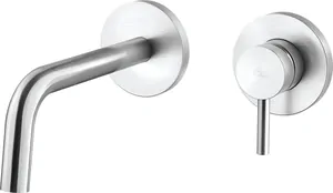 Смеситель для раковины Paffoni LIG006ST70 однозахватный, встраиваемый, с вн.частью, сталь