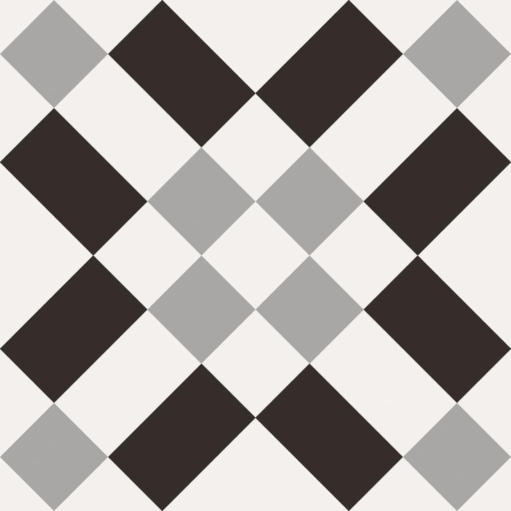 Sant Agostino Patchwork Black White CSAPBW0220 2 20x20 матовая