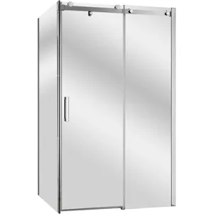 Душевой уголок CEZARES SOFT (975-1025x880-905x1950) AH-1-100/90-C-Cr стекло прозрачное/хром