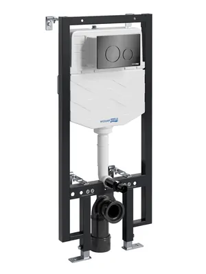 Инсталляция для унитаза WasserKRAFT с клавишей смыва, цвет: черный 56TLT.010.ME.PB02