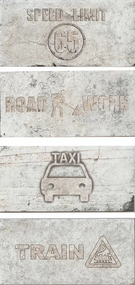 New York Road Signs Mix Green Village 20X10 матовая