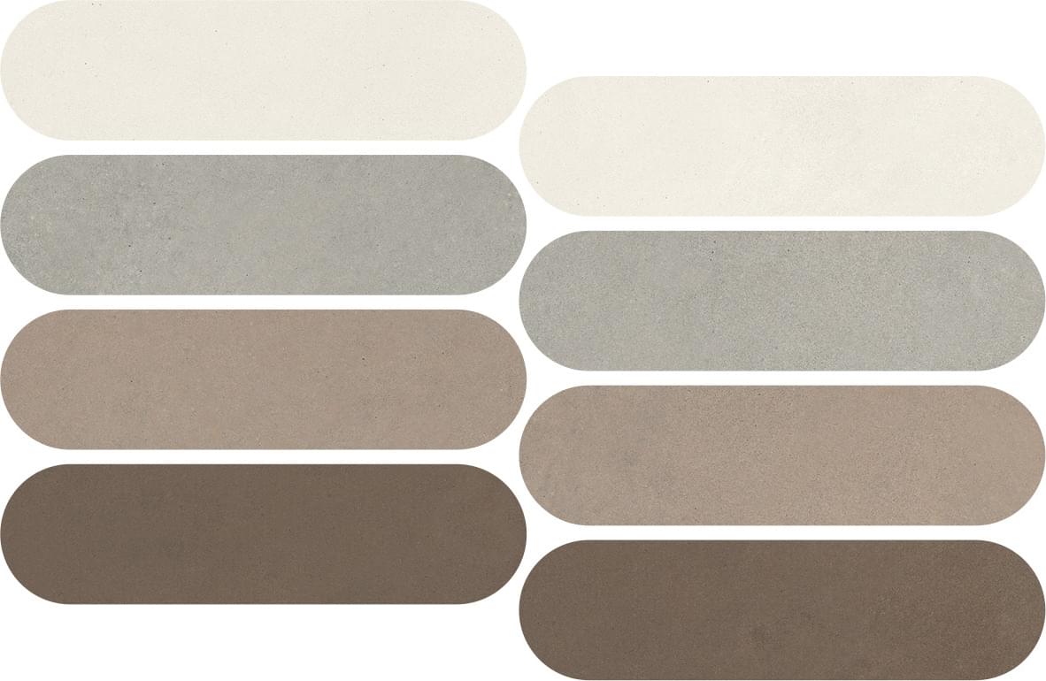 мозаика Nuances Mosaico Ovale Mix Caldo 1 Strideup 19.5x37