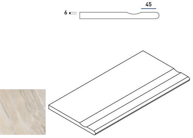 Magnetique X2 White Bordo Svasato Round 60X30 матовая