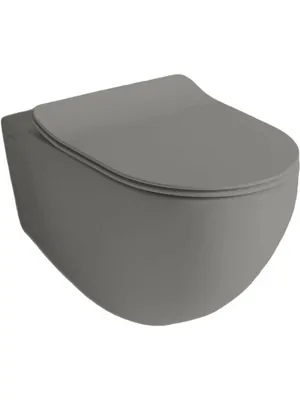 Унитаз подвесной ArtCeram 360х520 безободковый, цвет: оливковый серый FLV004 15 00