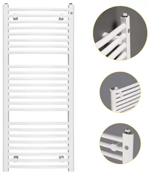 Instal Projekt R Полотенцесушитель "Лесенка" 500х1173 ниж. подключение OMER-50/120 сталь, бел