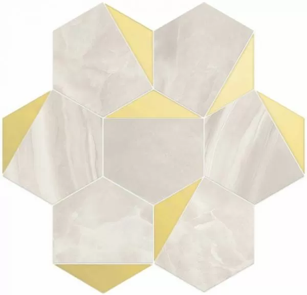 Nolita Esagona Triangoli Oro Lusso Polished 28X30 полированная